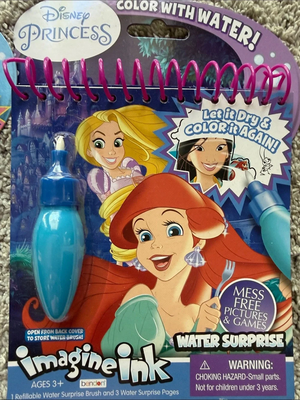 Target Imagine Ink Color-With-Water Activity Books - Blue & Purple